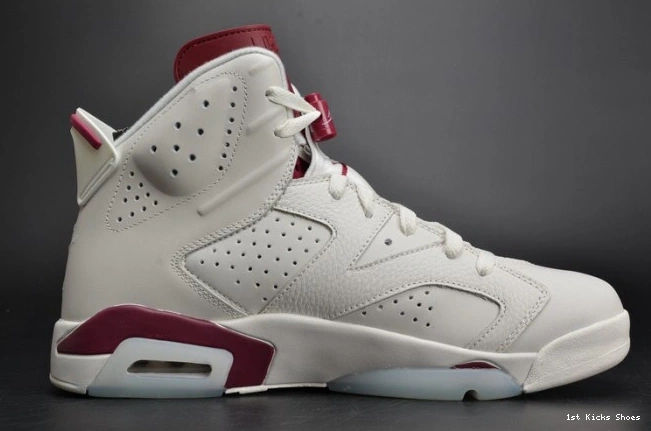 1st Kicks Maroon Jordan Retro Air 384664-116 white 6 0713